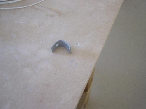 Simple bracket to attach Adel clamp for Throttle cable to induction tube