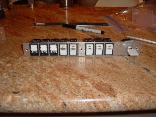 Rocker switches and custom flap swtch installed