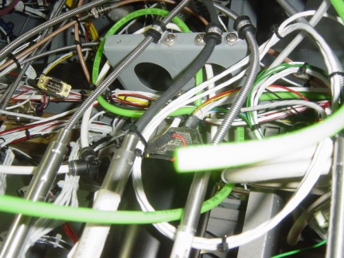 Center Stack w/ control cables secured w/ DG4's