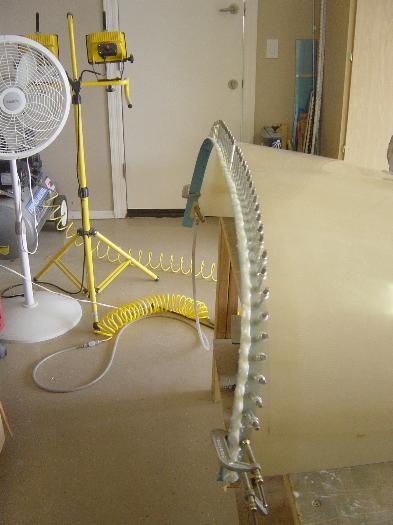 Add Flox bead to close gap on the aft end of the upper cowl