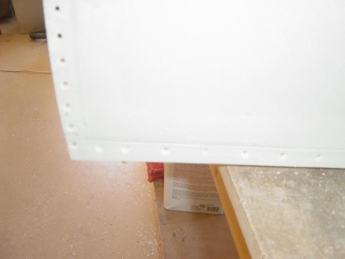 Countersunk #30 holes in the Cabin cover