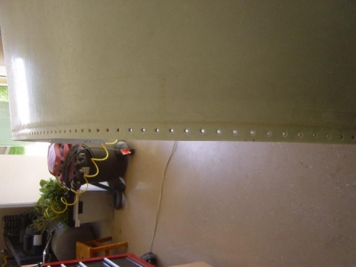 Afte Cabin cover countersunk. you can see that on the right Aft edge the rivets get close to the edge.