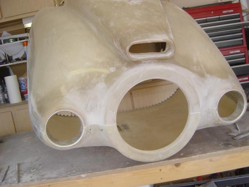 Front of the cowl getting into shape