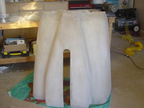 Lower Cowl snaded and ready for UV priming