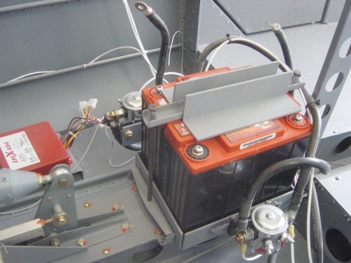 Reinstalled dual PC 680 batterys w/ offsets to make bolts proper length