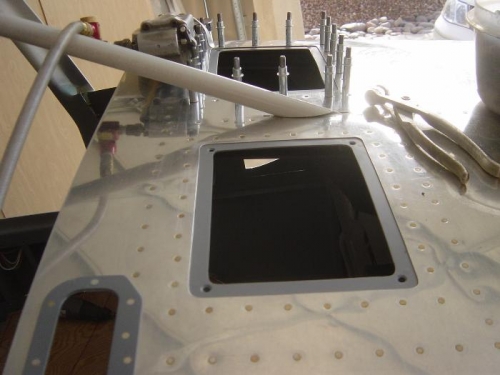 Riveting the doublers in place