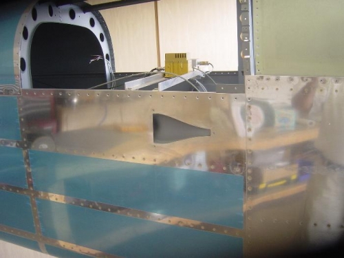 Added NACA Vents to aft fuse for fresh air for Overhead plenum