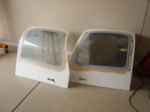 Micro around the doors prior to glass tapes