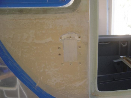 Rear seat air vent removed