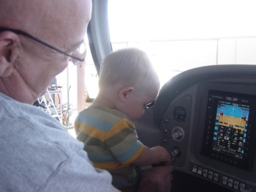 Parley's 1st airplane lesson