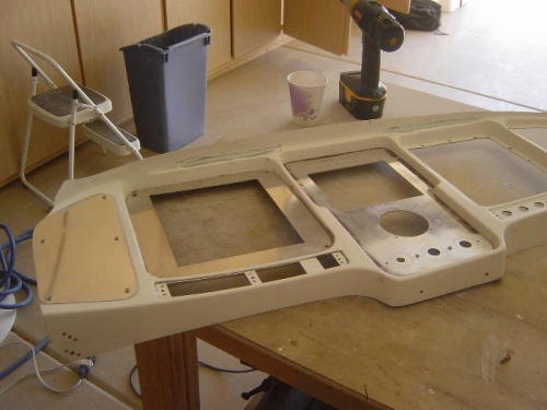 Fitting CNC cut Aerotronics inserts to panel