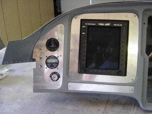 Pilot side panel installed