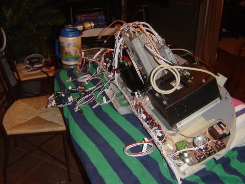 I secured the main harness to the lower portion of the panel with some large ty-wraps