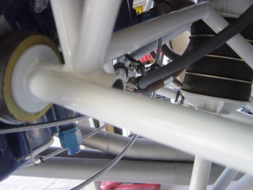 Adel clamps added to replace tywraps