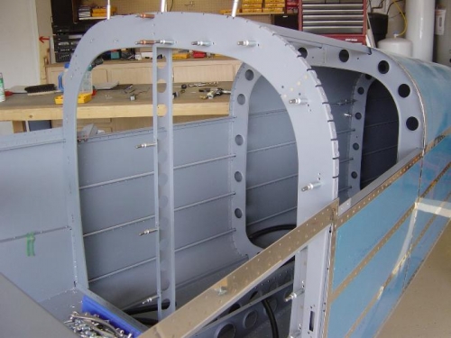 K1000-8 Nutplates clecoed and drilled