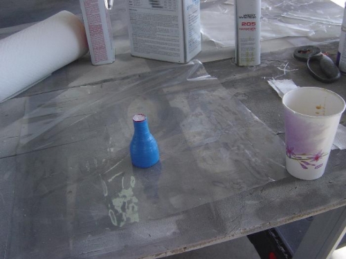 Stryrofoam 'mold' for scat reducer coupling