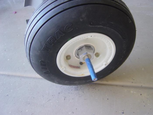 Drilled Axel nuts to axel and mounted and drilled nut extensions