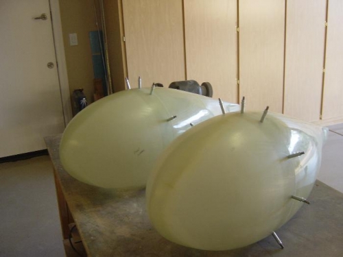 both halves sanded to fit flush, drilled and clecoed