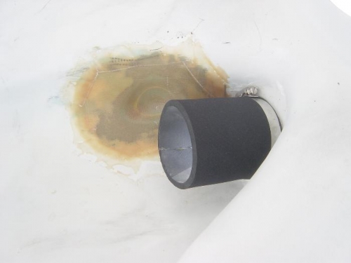 Ram air, neoprene coupling sleve