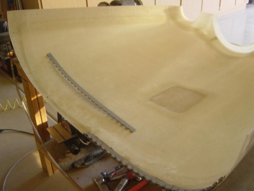 riveting & Pro Sealing upper aft hinge