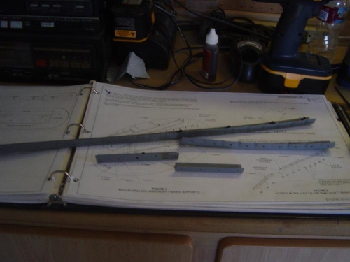 Right wing root fairing support brackets w/ nutplates attached