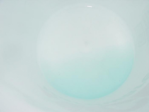 The residue from Left wing tank fuel flush