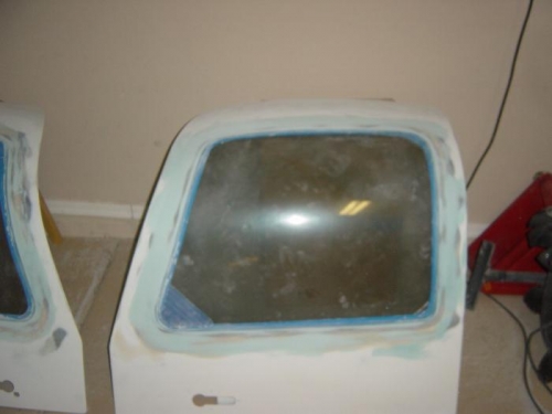 LEft door filled & sanded