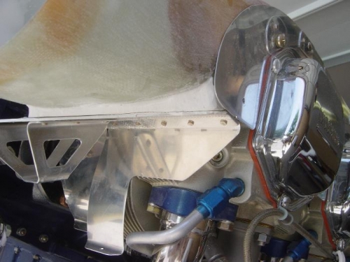 Micro filled arond bottom of intake to seal w/ baffle