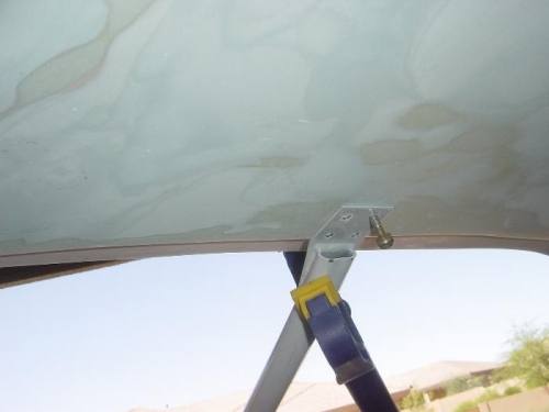 Drilled the cabin brace into the cabin top