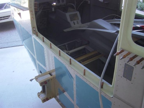 countersunk all of the holes in the cabin door frames