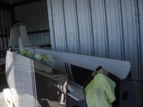 Flap gap anti chaffe tape applied