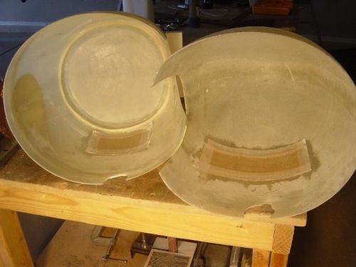 Left gear fairing reinforcement layups