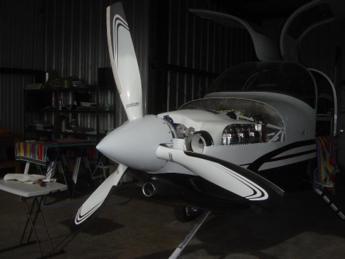 Prop spinner installed