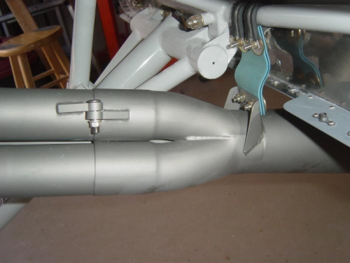 Exhaust hander fabbed and installed