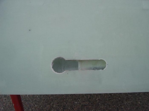 Oopssss!!! I cut the door handle 1/2