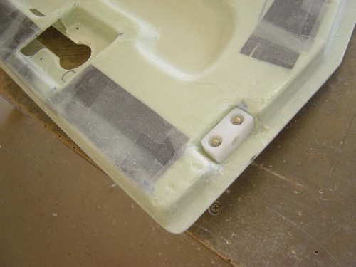 Installed the Delrin latch pin blocks