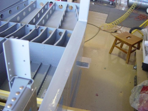 Left mid cabin deck riveted