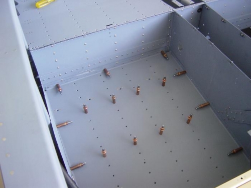 Primed and clecoed ready for riveting