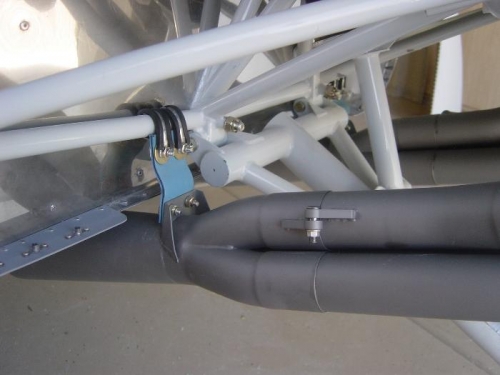 Right headder/collerctor hanger installed