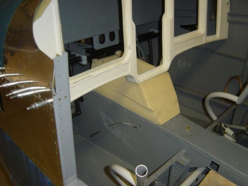 Begin to blend console to ribs