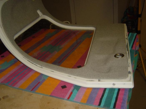 Test fit on door (foor frame to get painted shortly