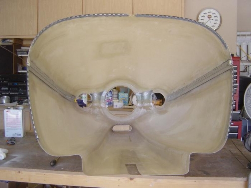 Inside view of 6 ply lay-ups