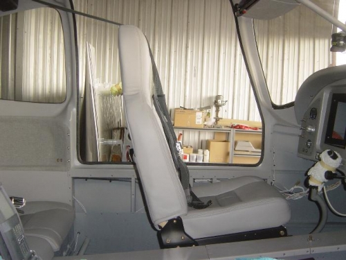 Pilot seat installed.