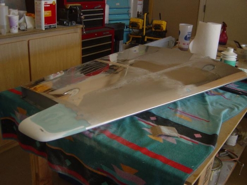 Fiberglass fairing 'blended'