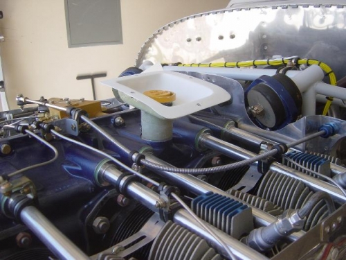 AFP fuel purge valve control cable installed