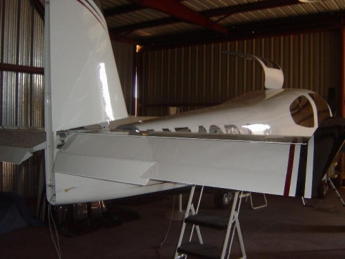 Right side elevator installed