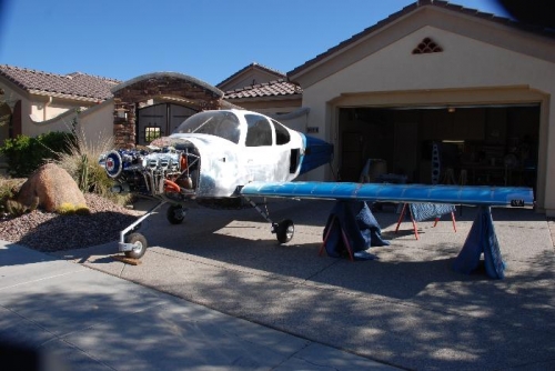 Left wing mounted for fitting