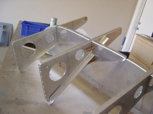 Substructure clecoed and match drilled #30