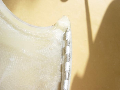 Left side Hidden hinge keeper floxed in place