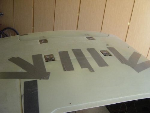 Door taped for match drilling